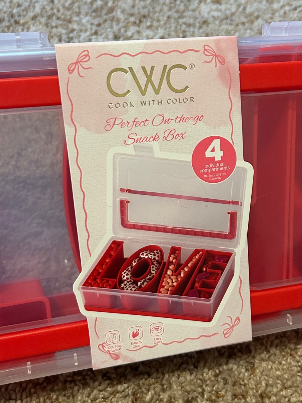 Cook with Color (CWC) Valentine's Day Snackle Box - LOVE - Picture 5 of 9